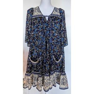 Free People Penny Lane smock tunic dress with pockets
